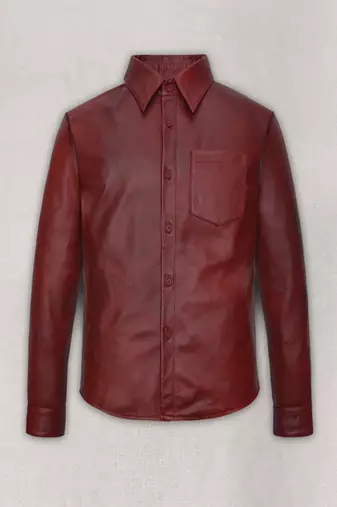Mens genuine soft spanish brown classic  leather jacket pure lambskin