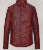 Mens genuine soft spanish brown classic  leather jacket pure lambskin