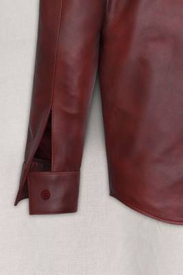 men's brown lambskin leather jacket classic zip up style featured 4