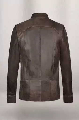 men's brown lambskin leather biker jacket vintage inspired look exclusive