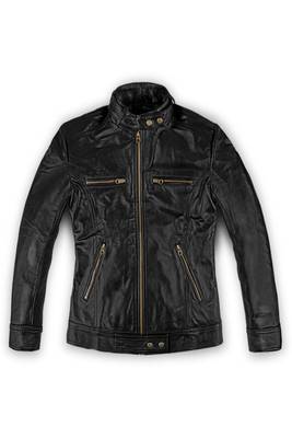 men's black lambskin leather biker jacket premium quilted design original 1