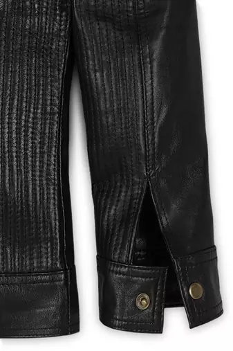 men's black lambskin leather biker jacket premium quilted design original