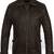 Mens pure lambskin   genuine vintage  brown leather jacket biker taylor twilight look