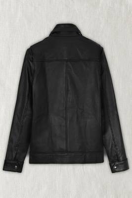 men's black lambskin leather biker jacket classic moto zip style authentic premium 3