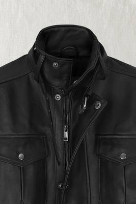 men's black lambskin leather biker jacket classic moto zip style authentic premium 4