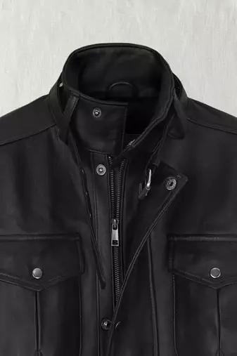 men's black lambskin leather biker jacket classic moto zip style authentic premium