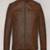 Mens genuine tan brown wash leather jacket biker leather jacket pure lambskin