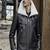 Mens soft genuine pure lambskin black celebrity look fur collar leather jacket