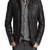 Mens black color  pure lambskin genuine leather jacket biker motorcycle jacket