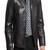 Mens black color motorcycle jacket  pure lambskin genuine leather jacket biker