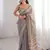 Grey  Color  Jari Woven Saree with a Designer jari dori Embroidery work  Cotton Saree