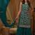 T green georgette semi stitched suit with embroidery & sequence work