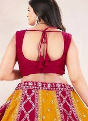 Embellished Zardozi Semi Stitched Lehenga & Unstitched Blouse With Dupatta 3