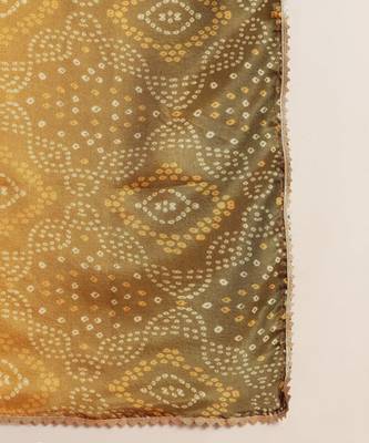 Banarasi Embroidery & Bandhani Art Silk Lehenga With Choli & Dupatta 3
