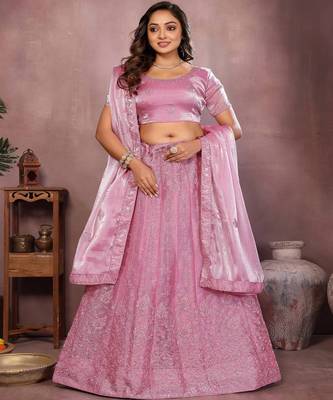Embellished Semi Stitched Lehenga Choli With Dupatta 1