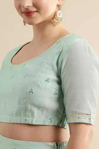 Jashn Embroidered Sequinned Lehenga & Blouse With Dupatta