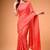 Crimson silky elegance satin silk printed saree