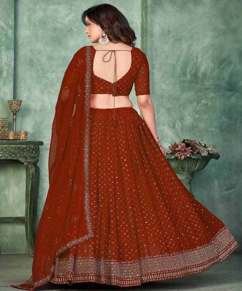Women Embroidered Lehenga Choli