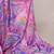 Lavender silky elegance satin silk printed saree