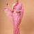 Pink silky elegance satin silk printed saree