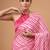 Pink silky elegance satin silk printed saree