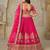 Embroidered Sequinned Semi Stitched Lehenga & Unstitched Blouse With Dupatta