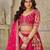 Embroidered Sequinned Semi Stitched Lehenga & Unstitched Blouse With Dupatta