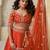 Embroidered Sequinned Semi Stitched Lehenga & Unstitched Blouse With Dupatta