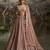 Embroidered Sequinned Semi Stitched Net Lehenga & Unstitched Blouse With Dupatta