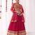 Floral Embroidered Sequinned Georgette Lehenga Tasselled Choli With Dupatta