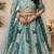 Embroidered Sequinned Semi Stitched Lehenga & Unstitched Blouse With Dupatta
