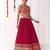 Floral Embroidered Sequinned Georgette Lehenga Tasselled Choli With Dupatta