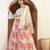 Floral Printed & Embroidered Indo Western Lehenga Choli With Scalloped Jacket