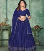 Embroidery and Sequince Work Georgette Fabric Lehenga Choli With Georgette Dupatta