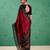 Maroon classic rangoli silk printed saree