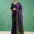 Purple classic rangoli silk printed saree