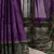 Purple classic rangoli silk printed saree