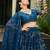 Embroidered Sequinned Semi Stitched Lehenga & Unstitched Blouse With Dupatta