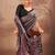 Black beautifully printed poly mal cotton saree