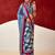 Blue soft dull silk fancy printed saree