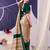Green beautiful tussar silk floral print with foil work saree