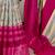 Pink beautiful tussar silk floral print with foil work saree