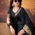 Black smoothy marshmallow zari weaving lightweight saree