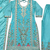 Blue Silk Kurta  Heavy Embroidery Coding Sequence Work With Palazzo and Dupatta 3pc set