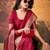 Maroon smoothy marshmallow zari weaving lightweight saree
