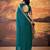 Teal smoothy marshmallow zari weaving lightweight saree