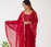 Red Silk Kurta  Heavy Embroidery Coding Sequence Work With Palazzo and Dupatta 3pc set