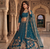 Royal Teal Embroidered Lehenga Choli Set with Dupatta