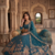 Royal Teal Embroidered Lehenga Choli Set with Dupatta