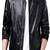 Men’s black genuine lambskin leather jacket – ribb collar &  ribb hand style